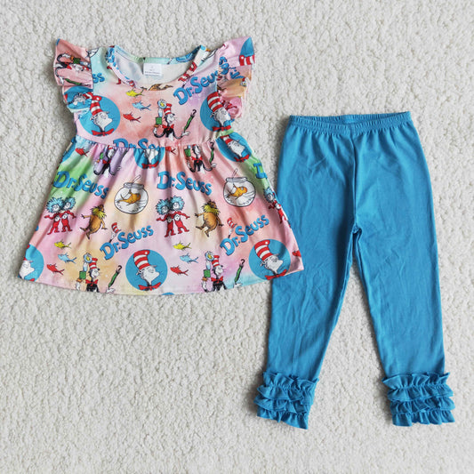 NEW DR Seuss  blue  color icing pants outfits