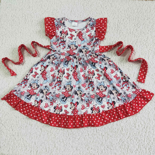 red twirl dress