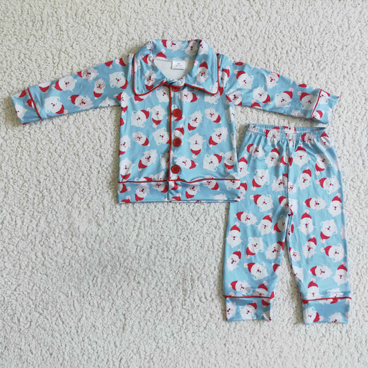 6A22-17 Girls outfit Christmas Long Sleeve Long Pants Pajamas
