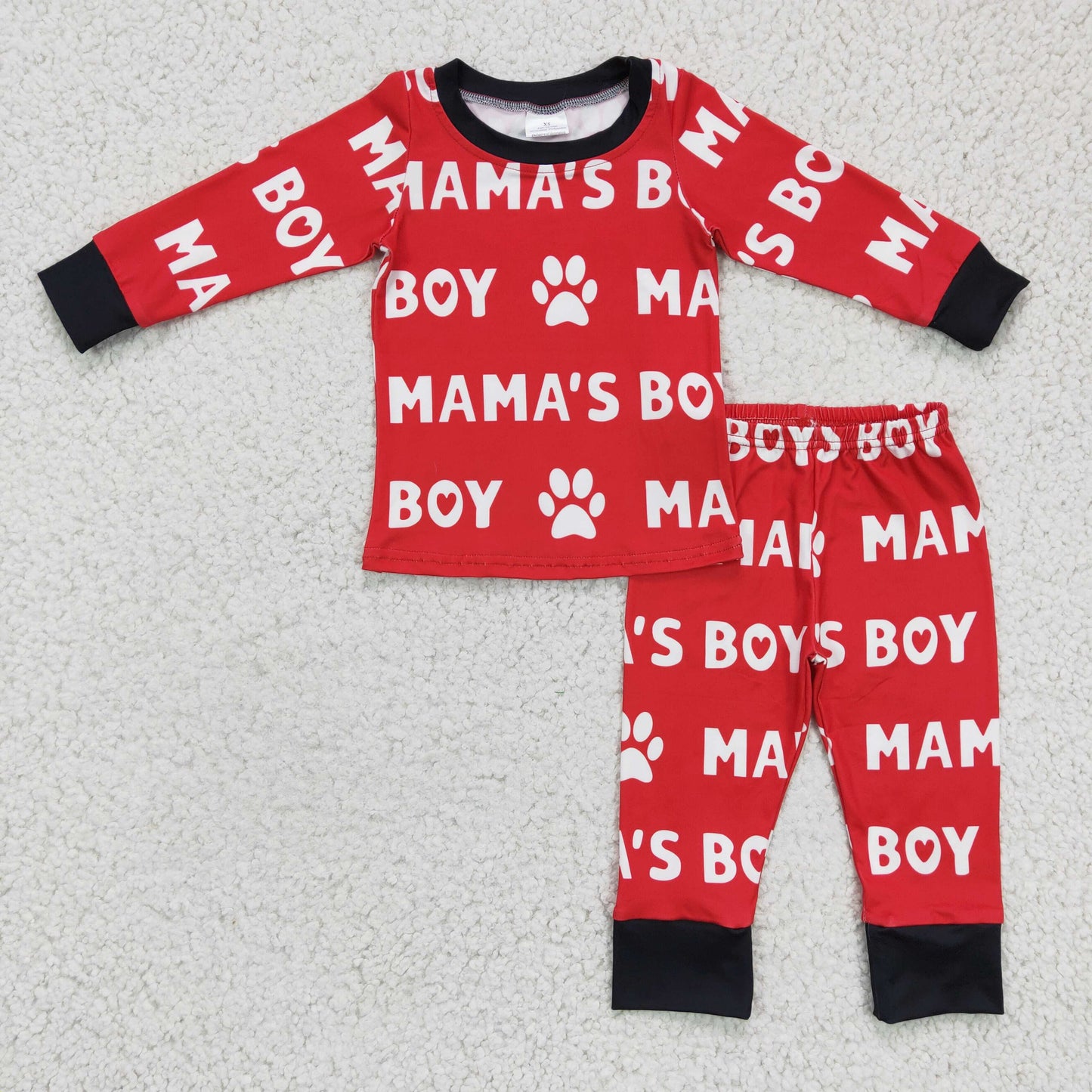 RTS NO MOQ ETA 5/7days arrived BLP0144 boys outfits letter print pajamas long sleeve long pants