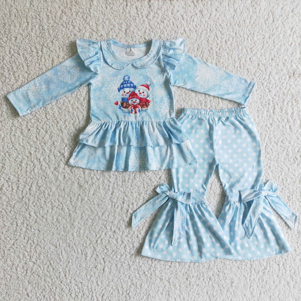 GLP0261 girls outfit long sleeve and long pants print