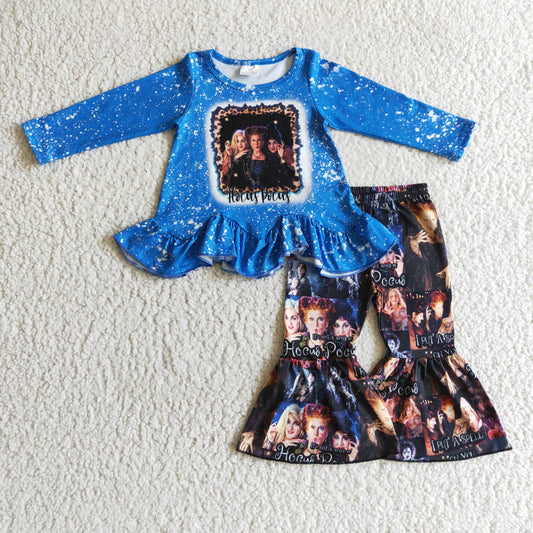 GLP0206 girls Halloween outfit long sleeve and long pants set