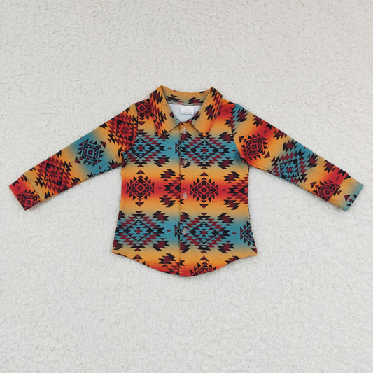 BT0129 boys shirt long sleeve top summer clothing milk silk