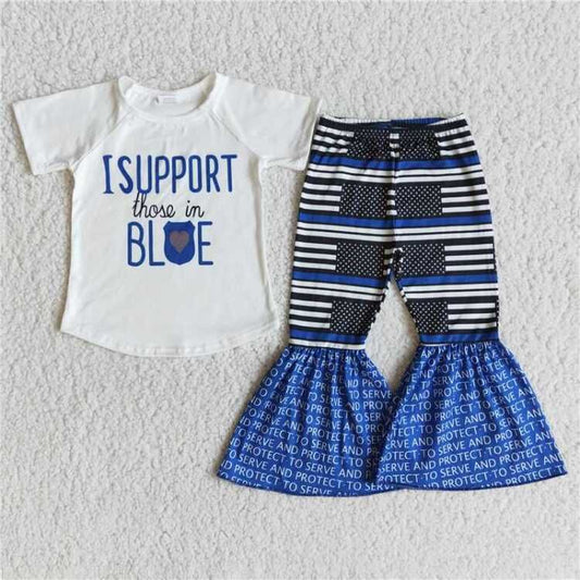 support blue white with blue pants