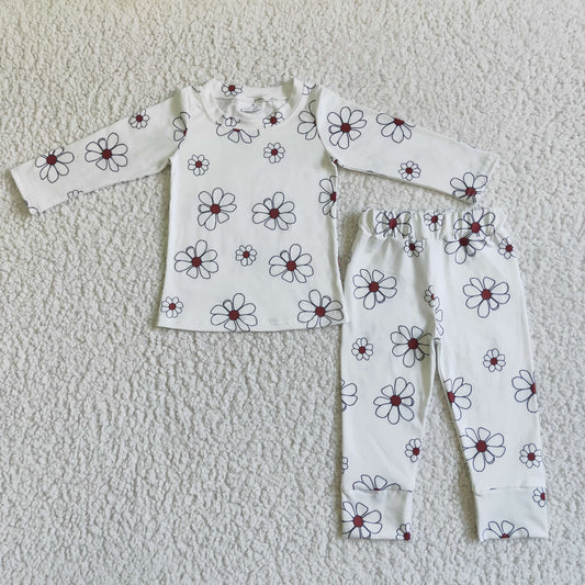 RTS NO MOQ ETA 5/7days Arrived GLP0196 girls fall long sleeve top long pants pajamas children clothing set