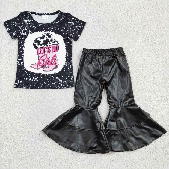 black top t-shirt with pants