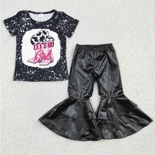 black top t-shirt with pants
